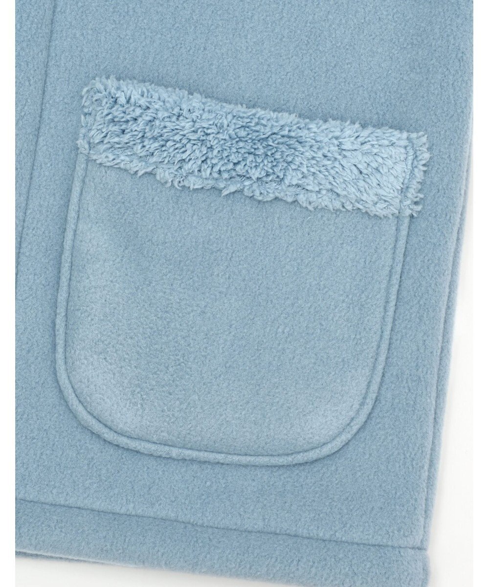 Wing ベスト 3分袖 ショート丈(腰付近) フリース素材 ボア使用(裏側) 保温性 あたたかい 前開きタイプ レディース EX2070 ウイング／ワコール 