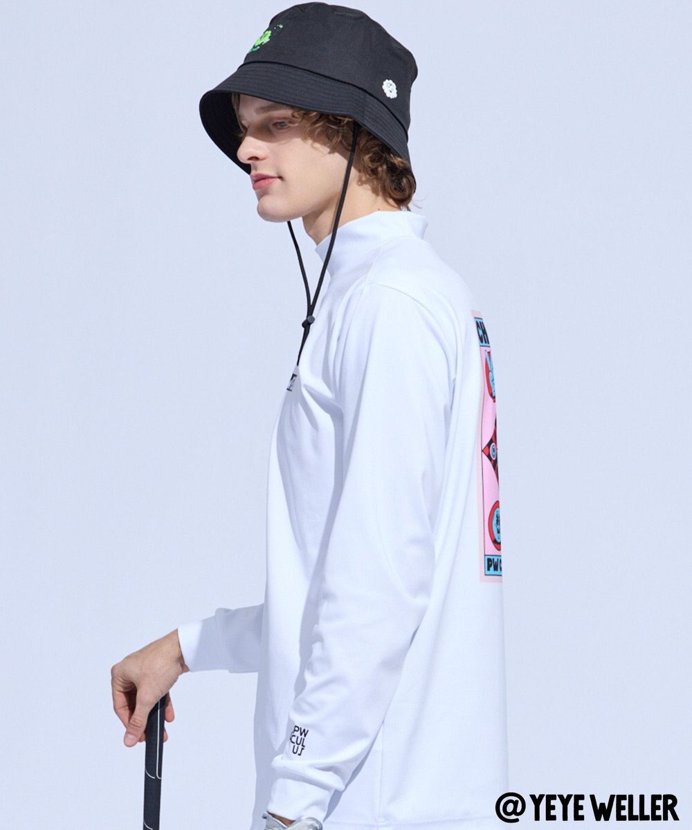 PW CIRCULUS 【UNISEX】【コラボアイテム】Yeyeコラボ ロングスリーブモックネックT ゴルフ 