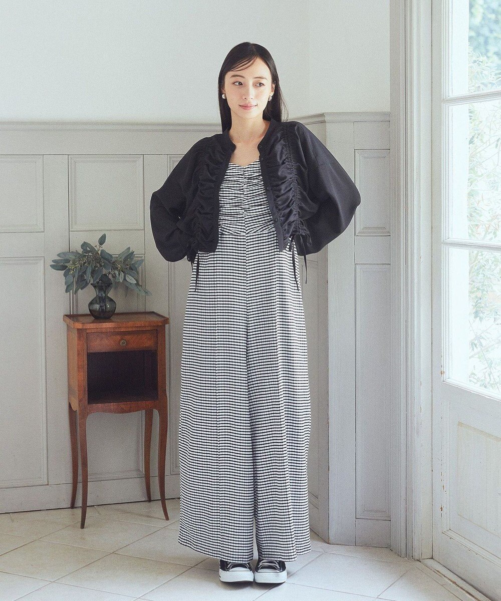 earth music&ecology フロントドロストショートシャツ 