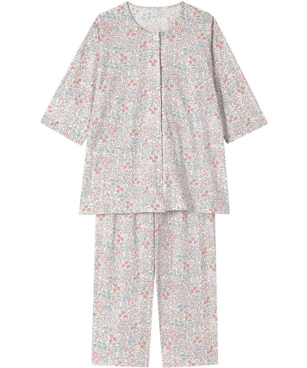 Wing パジャマ 綿100%(本体) 天竺素材 7分袖 長袖 8分丈 レディース EP8044 ウイング／ワコール 