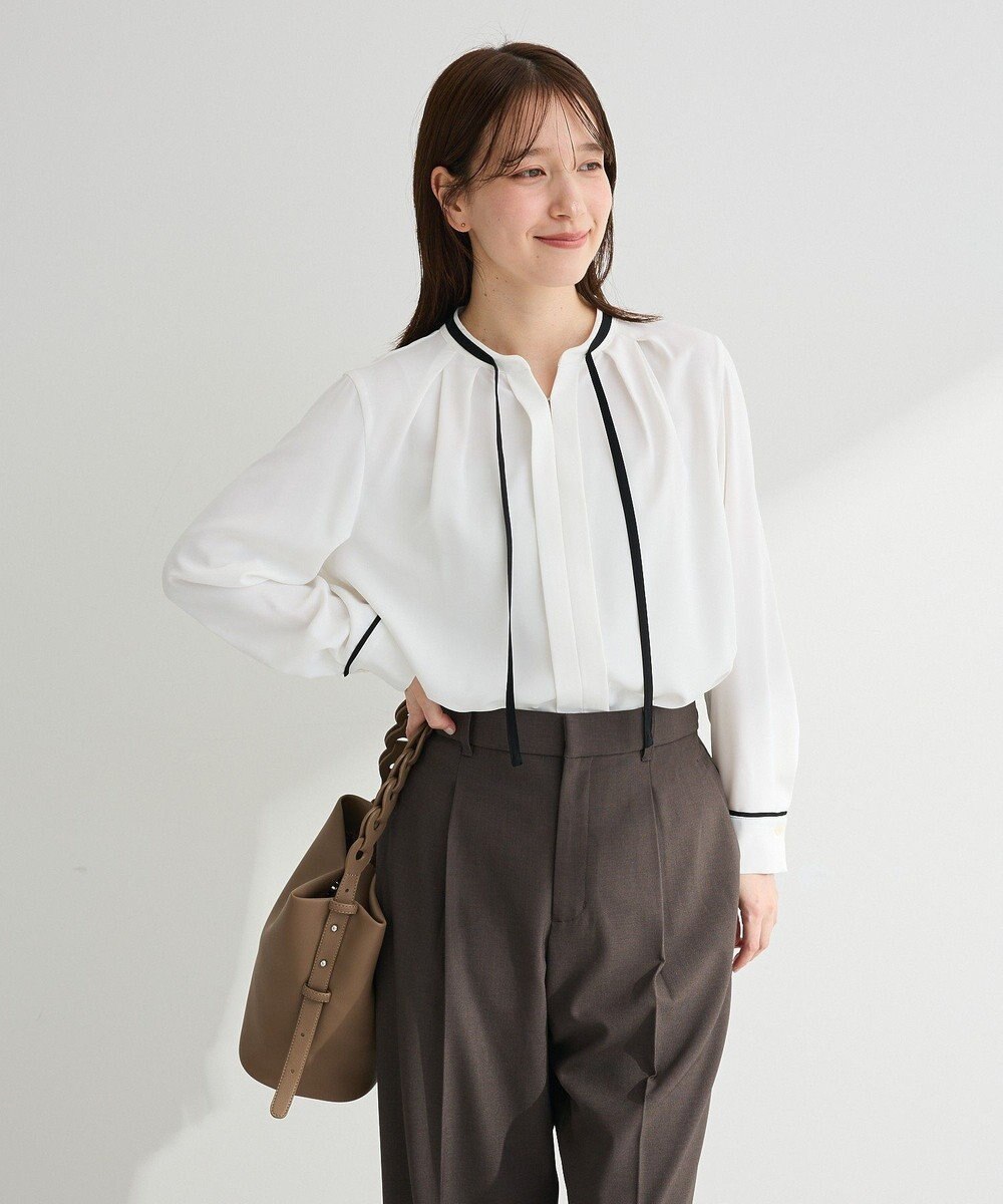 Green Parks リボンブラウス 