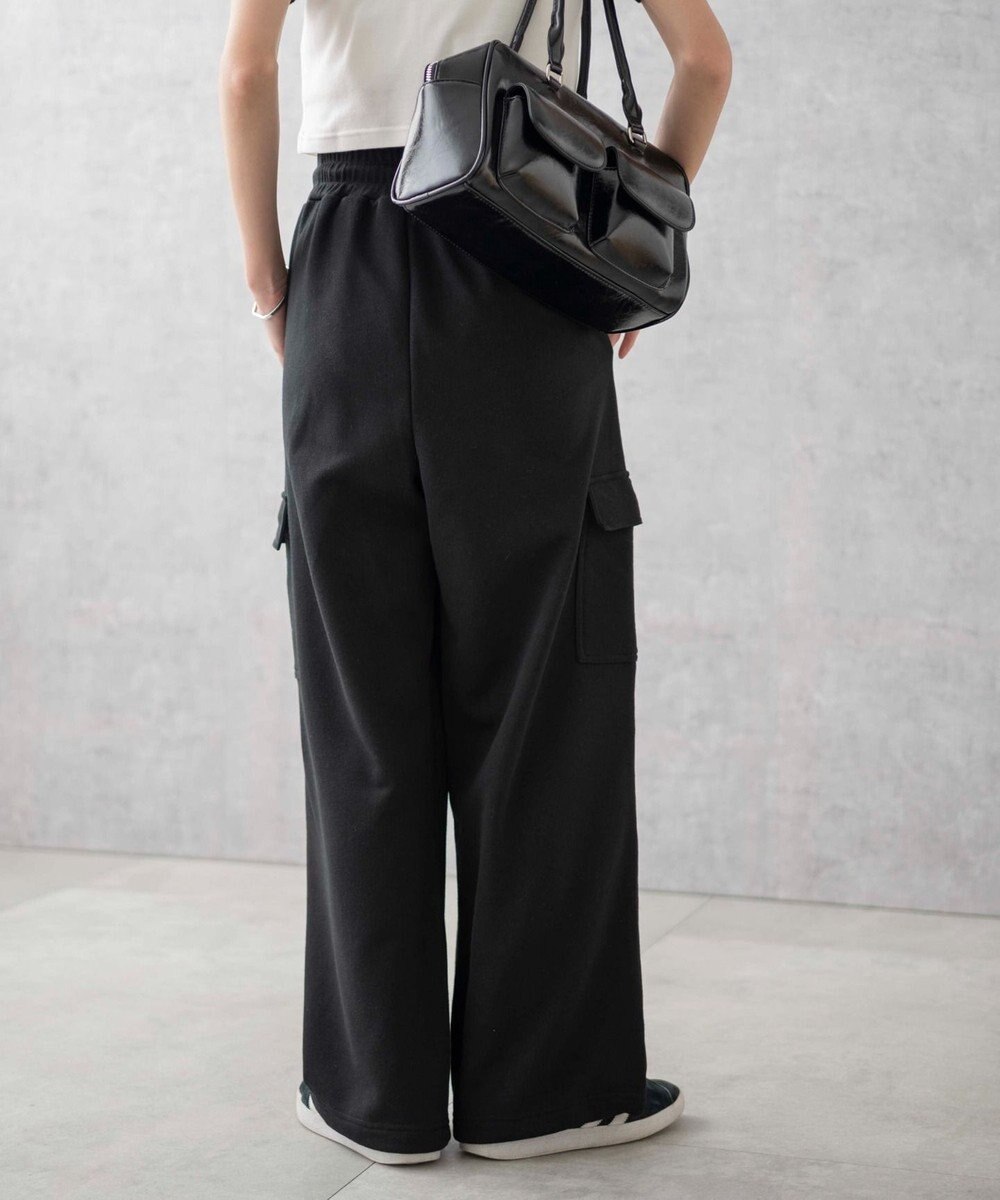 WEGO 【ウエストゴム】スウェットカーゴパンツ 