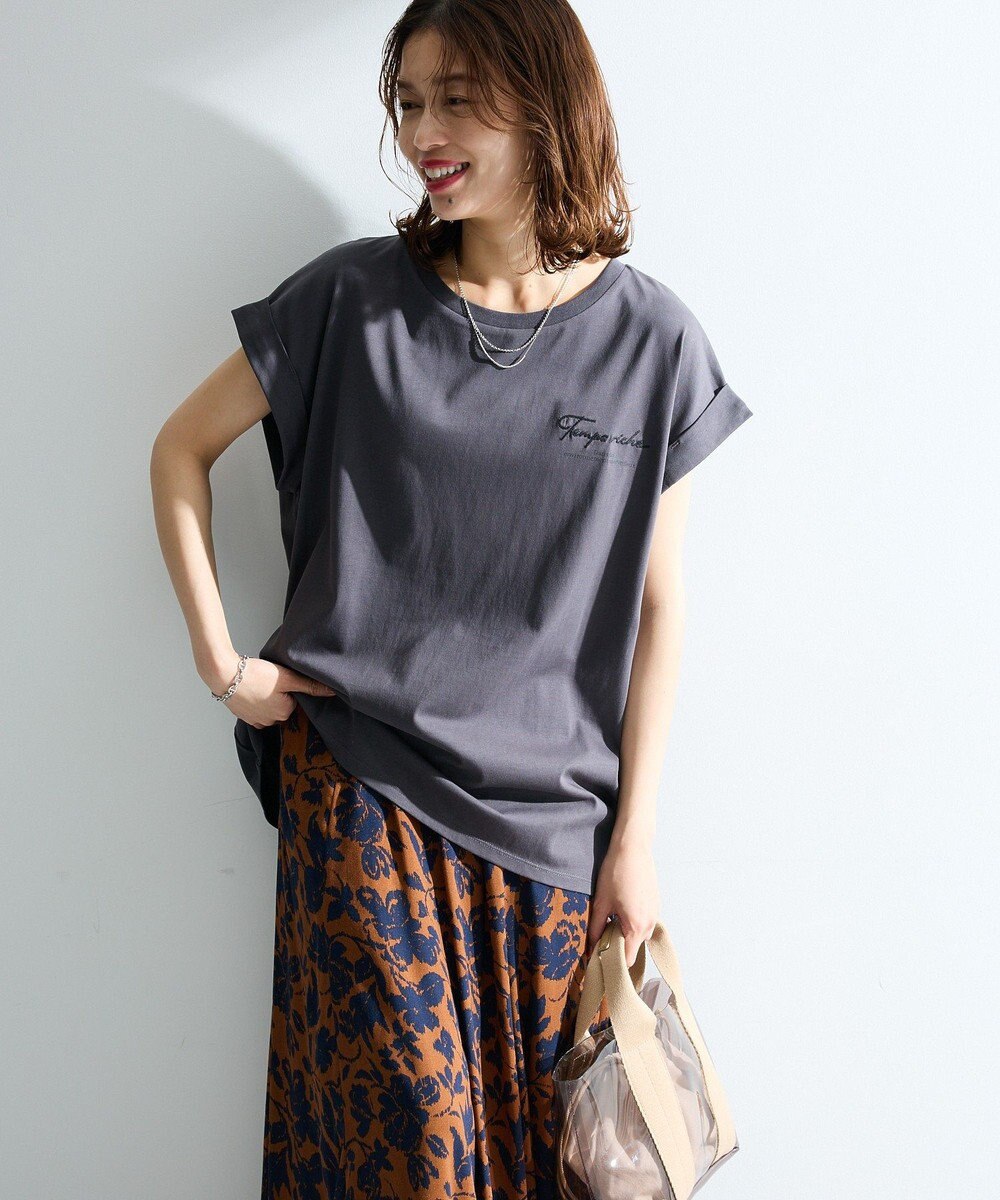 Green Parks 汗染み防止フレンチロゴＴシャツ 