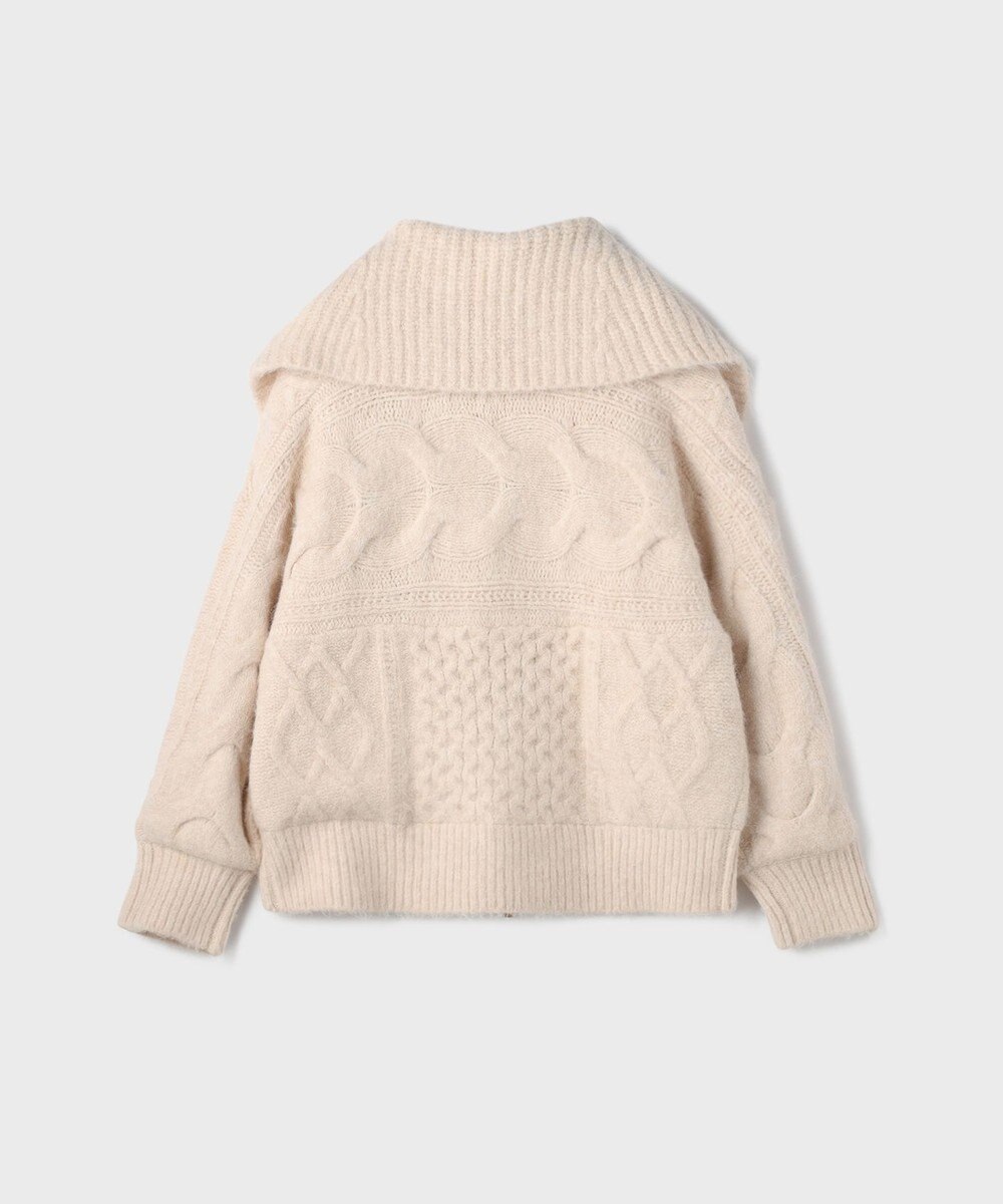 GRACE CONTINENTAL ヘアリーニットコクーンジャケット 