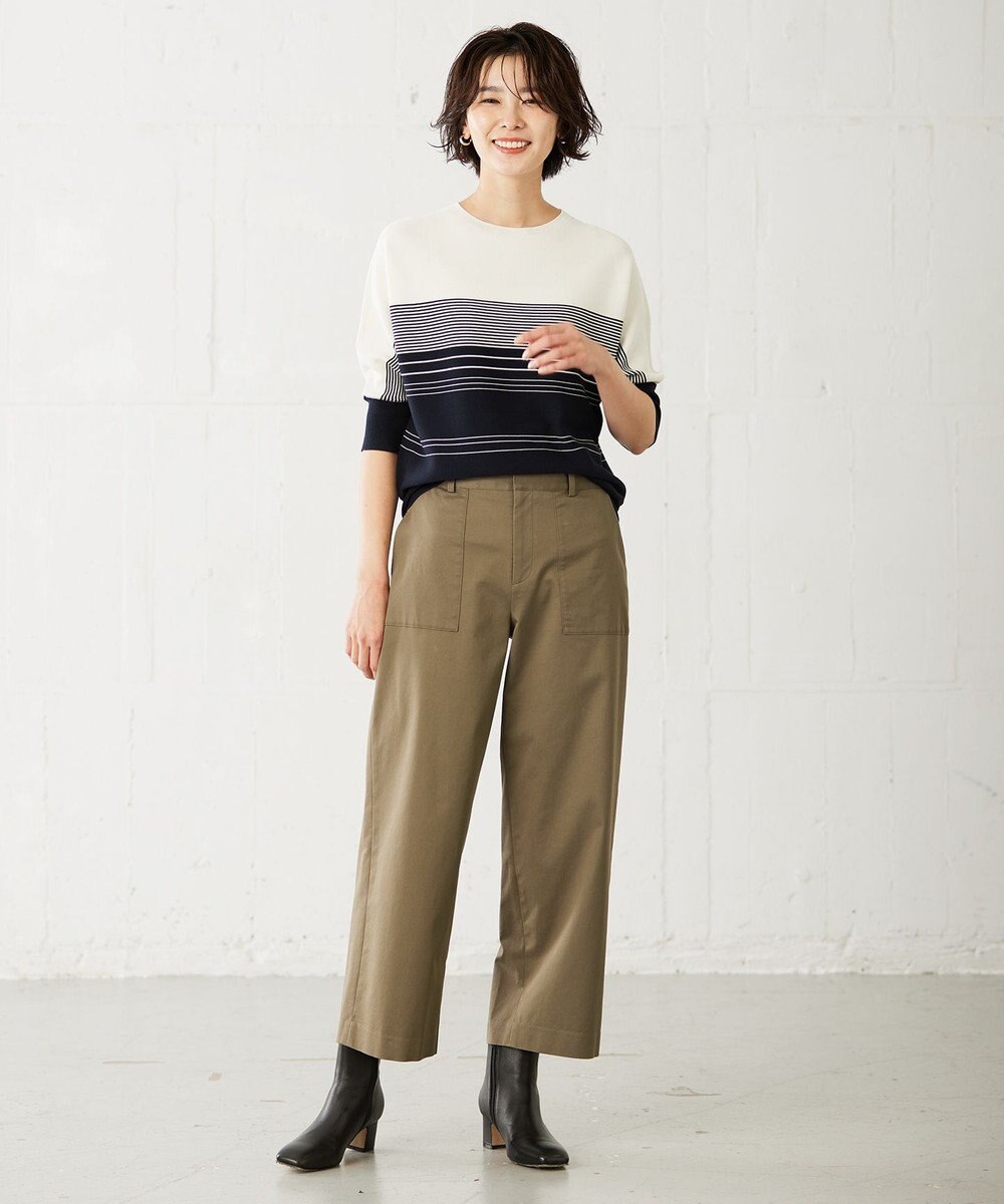 J.PRESS LADIES 【洗える】 ガータードルマンWG ニット 