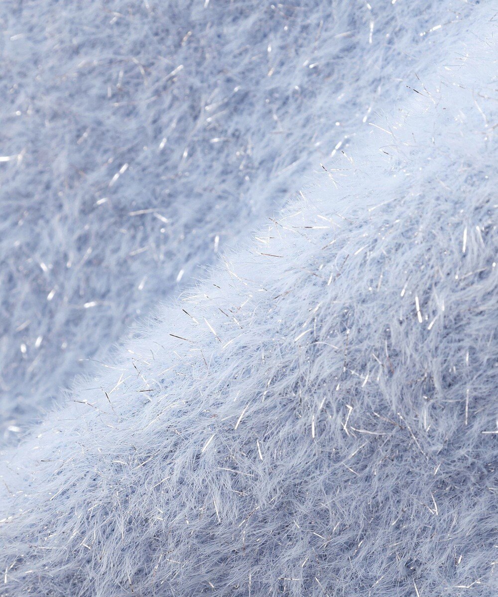 YECCA VECCA ラメシャギードルマンニット 