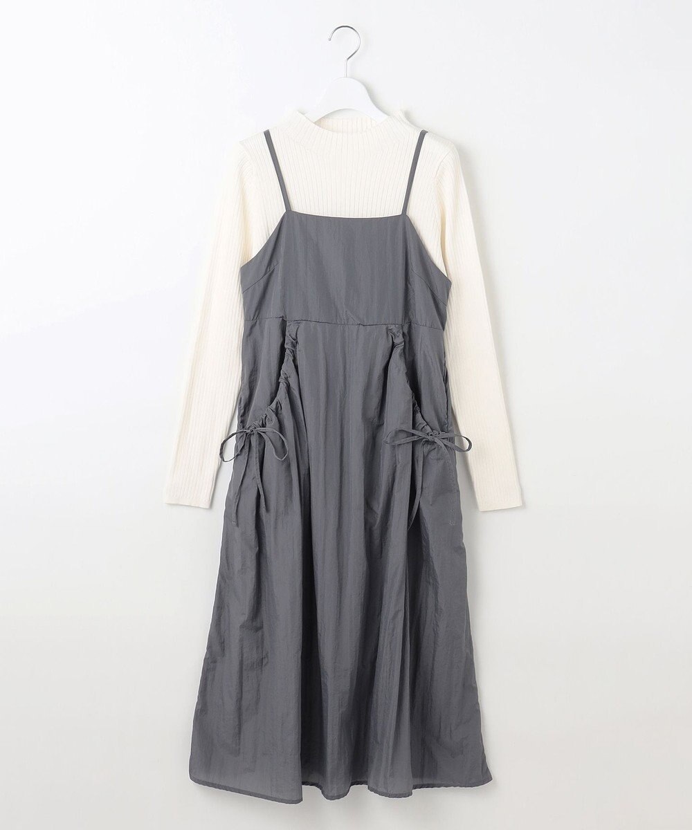 Feroux 【洗える】ニットセット キャミソールワンピース 