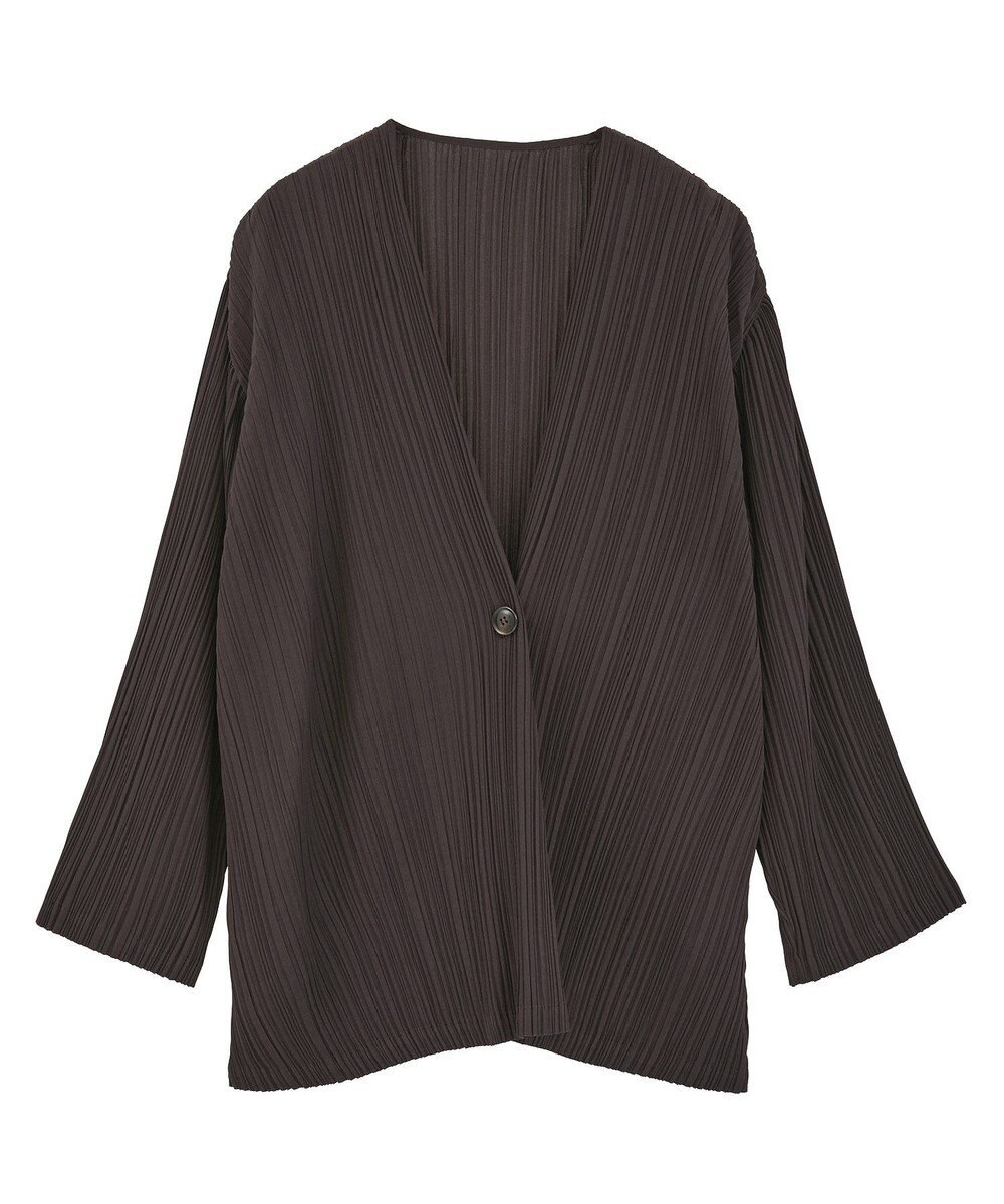 Green Parks ・ＥＬＥＮＣＡＲＥ　ＤＵＥ　プリーツノーカラージャケッ 