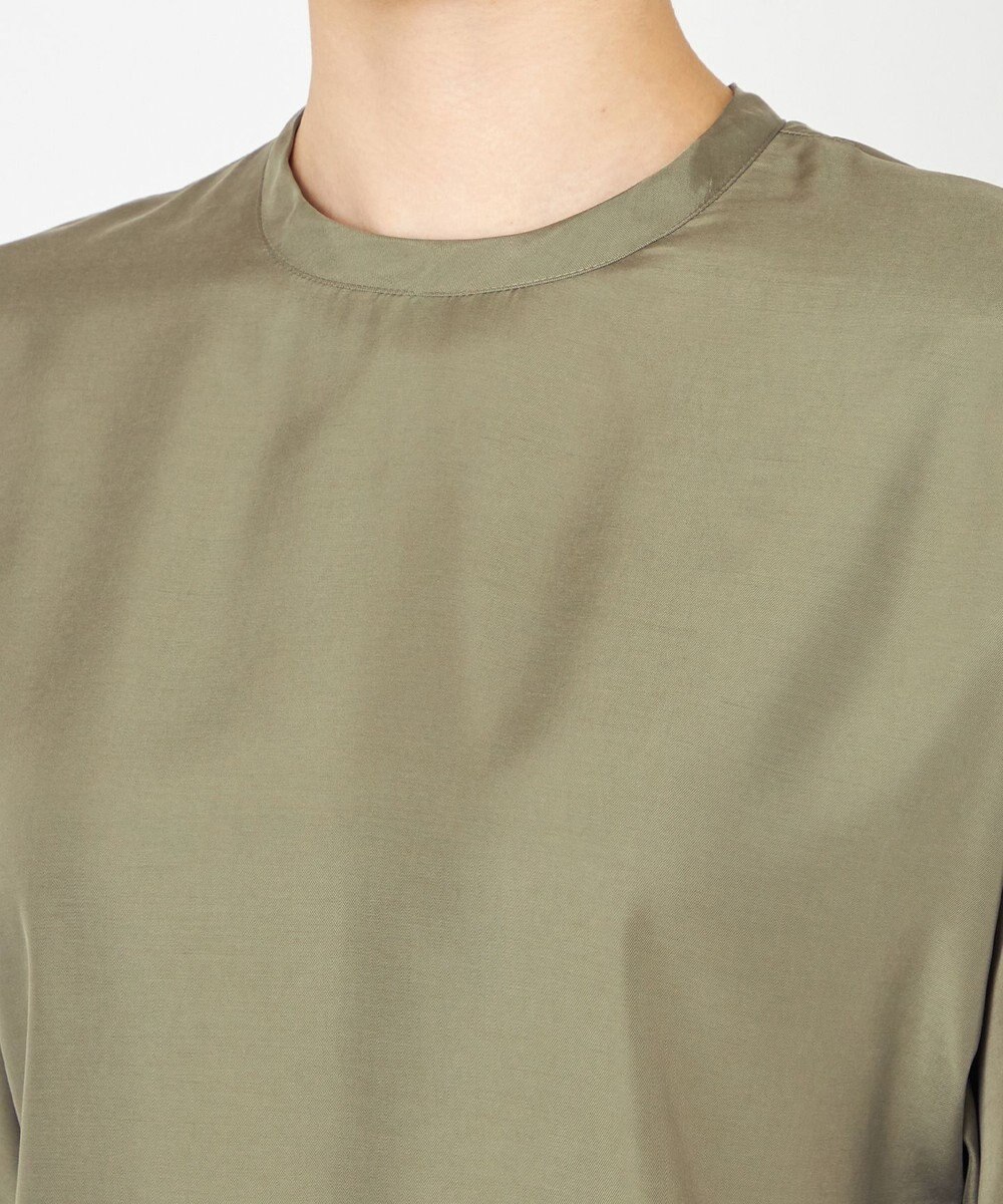 NAVE 【ReNAVE・セットアップ可/洗える/UVケア/接触冷感】フィブリルシャンブレー Tブラウス 