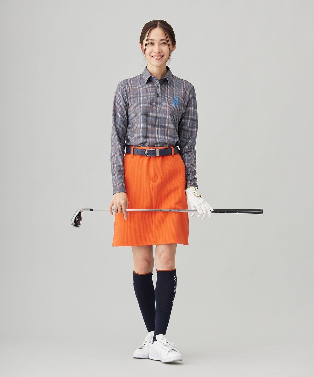 23区GOLF 【WOMEN】ヘリンボンジャージスカート 