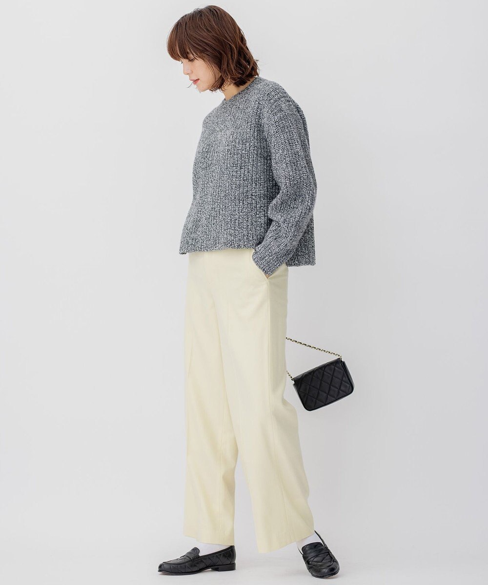 23区 L ウールバルキーカラーミックス ニット 