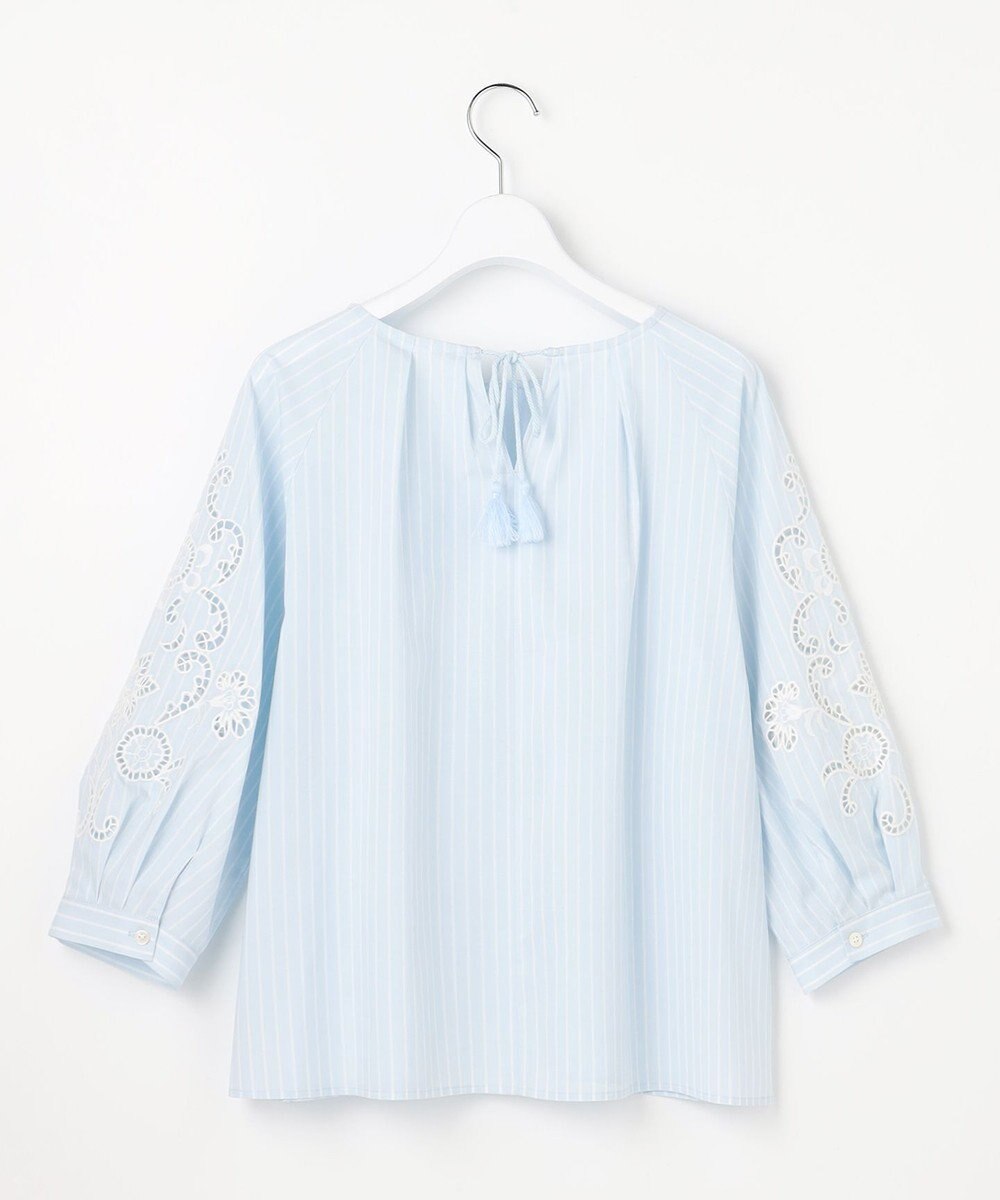 自由区 S エンブロイダリーブロードパフスリーブ ブラウス 