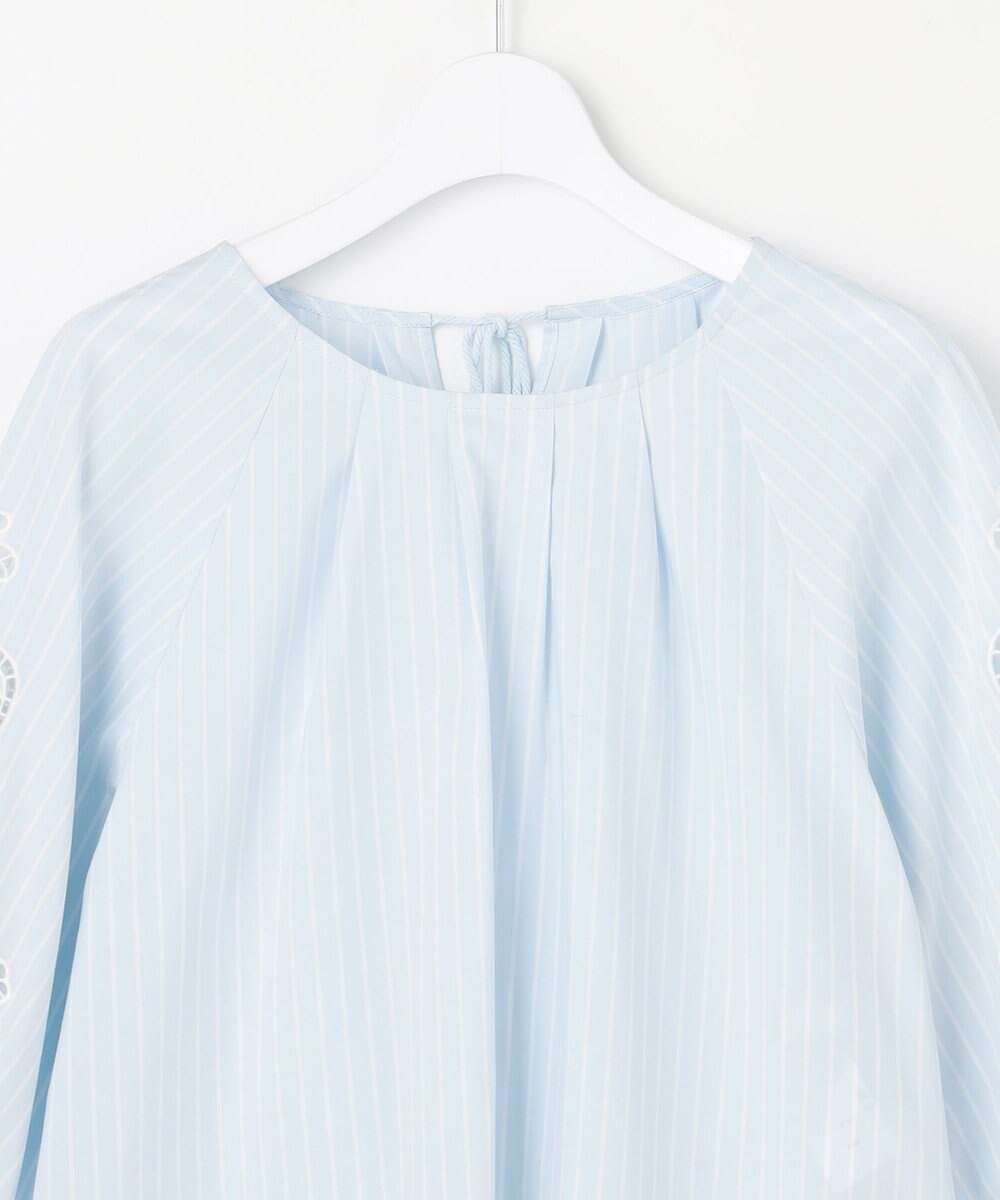 自由区 S エンブロイダリーブロードパフスリーブ ブラウス 