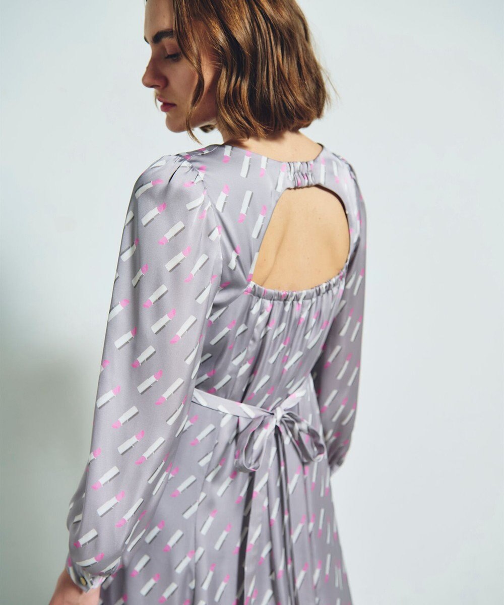 GRACE CONTINENTAL バックシャンリップドレス 