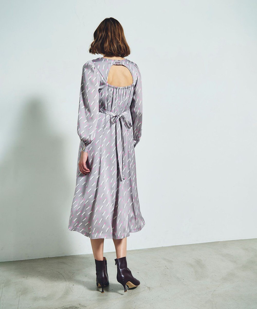 GRACE CONTINENTAL バックシャンリップドレス 