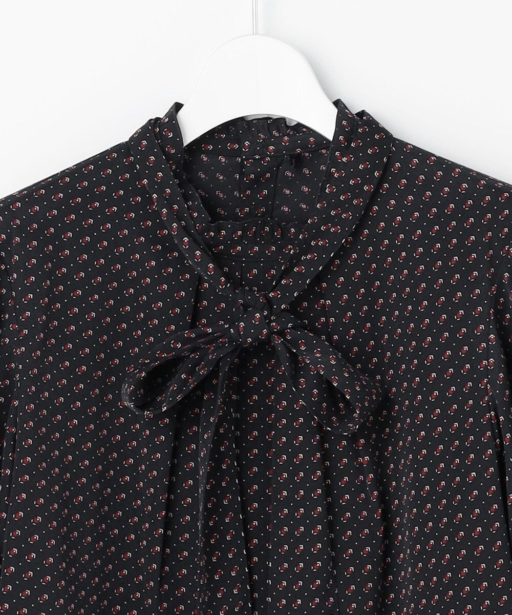 J.PRESS LADIES S スエード幾何プリント ブラウス 