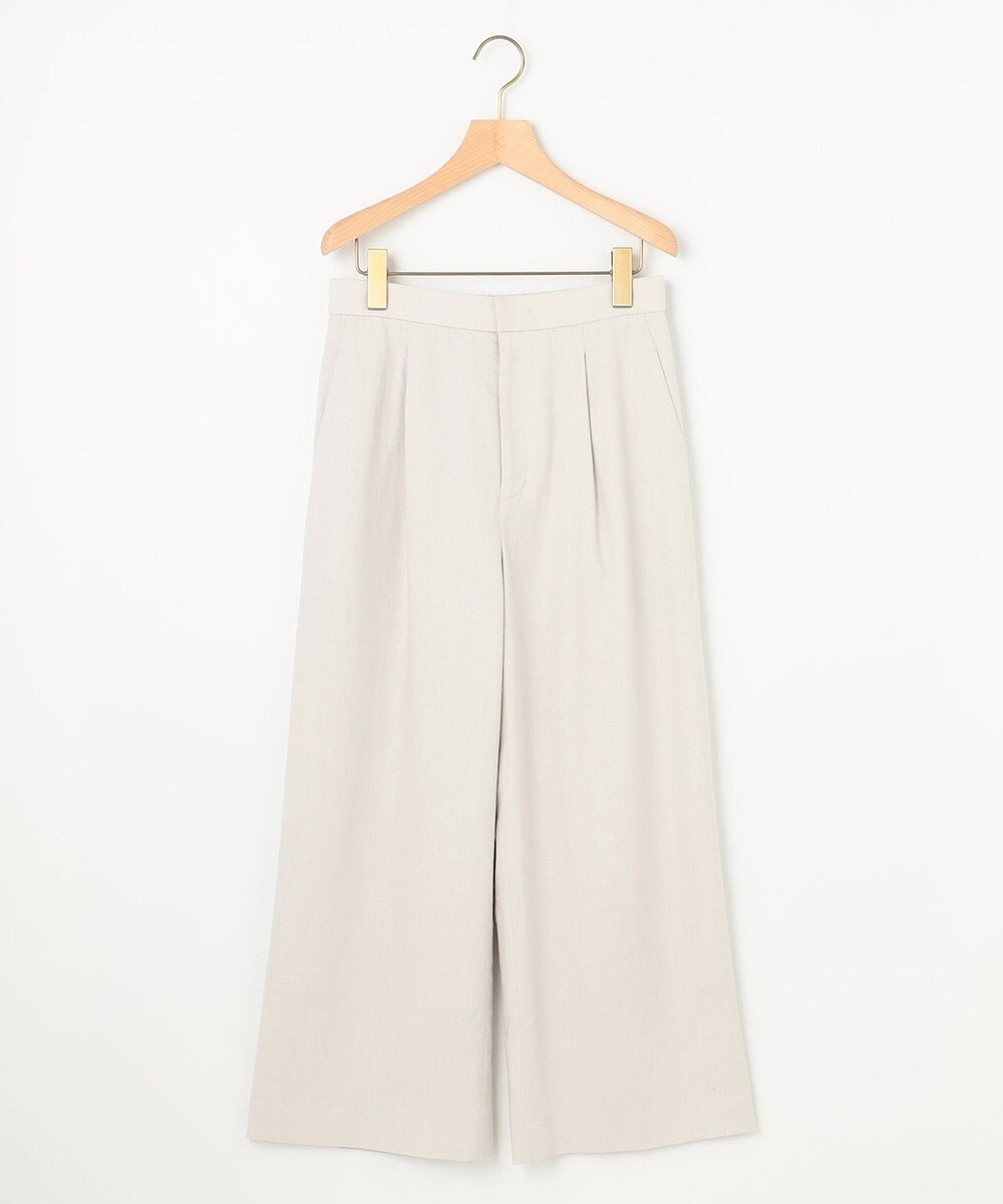 組曲 リネンレーヨンワイド パンツ 