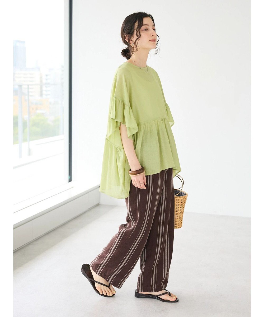 CRAFT STANDARD BOUTIQUE ウ゛ィンテージボイルティアード切替ブラウス 