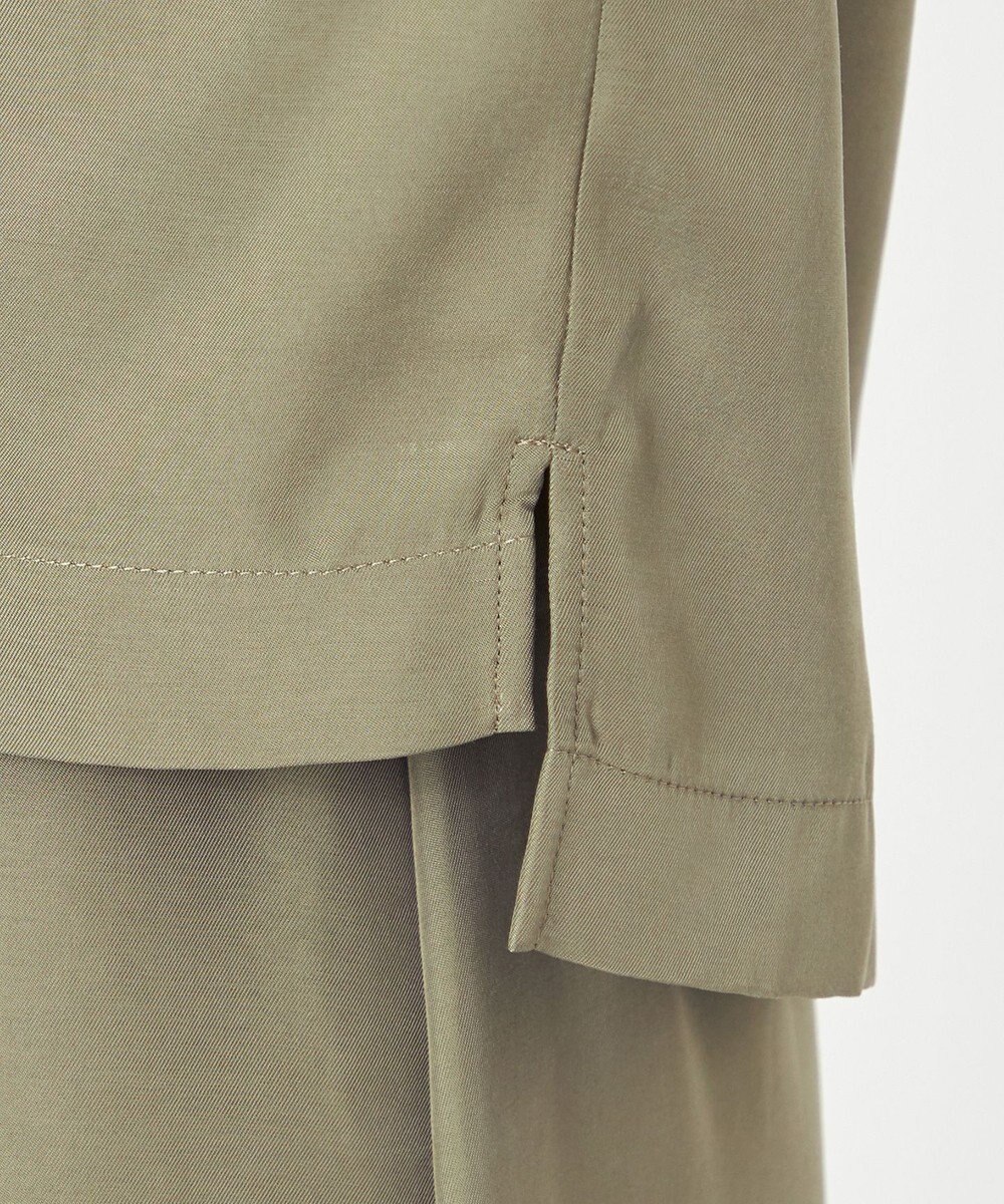 NAVE 【ReNAVE・セットアップ可/洗える/UVケア/接触冷感】フィブリルシャンブレー Tブラウス 