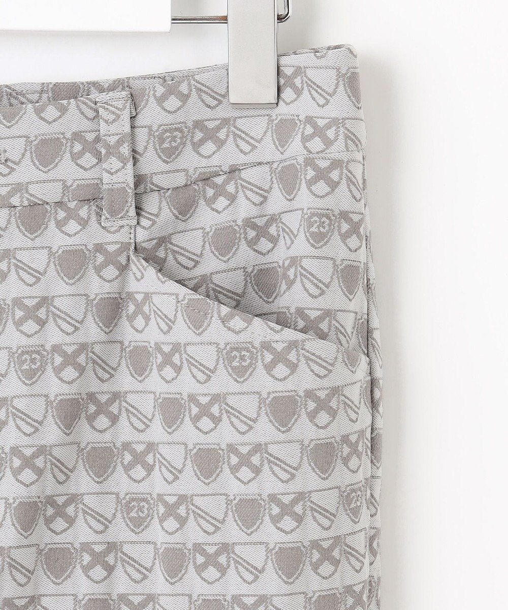 23区GOLF 【WOMEN】エンブレム柄ジャガードスキニーパンツ 