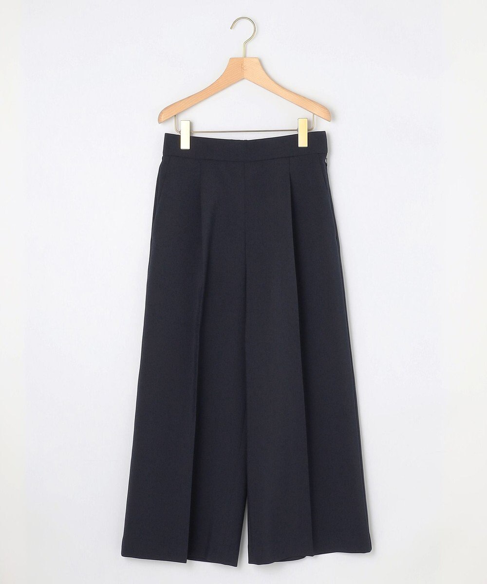 組曲 【美シルエット・ストレッチ・シワになりにくい】オシャクロス ガウチョパンツ 