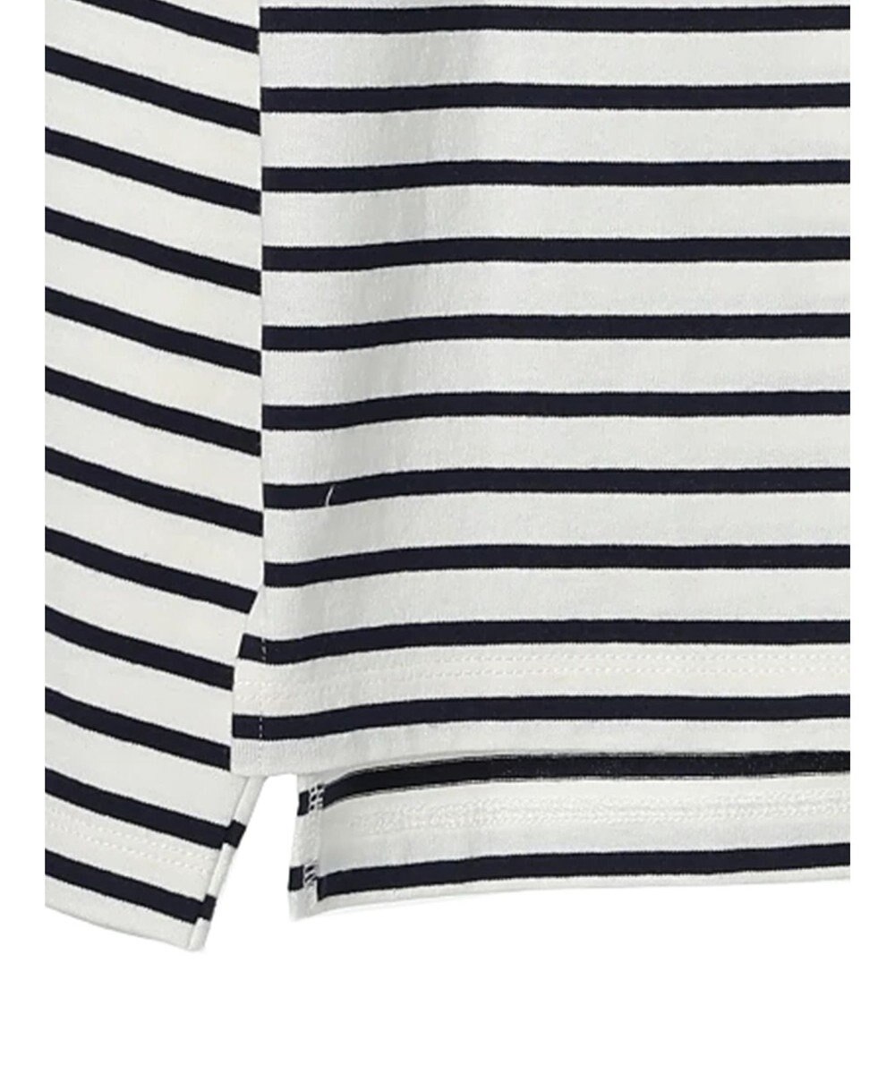 earth music&ecology レースボーダーカットソープルオーバー 