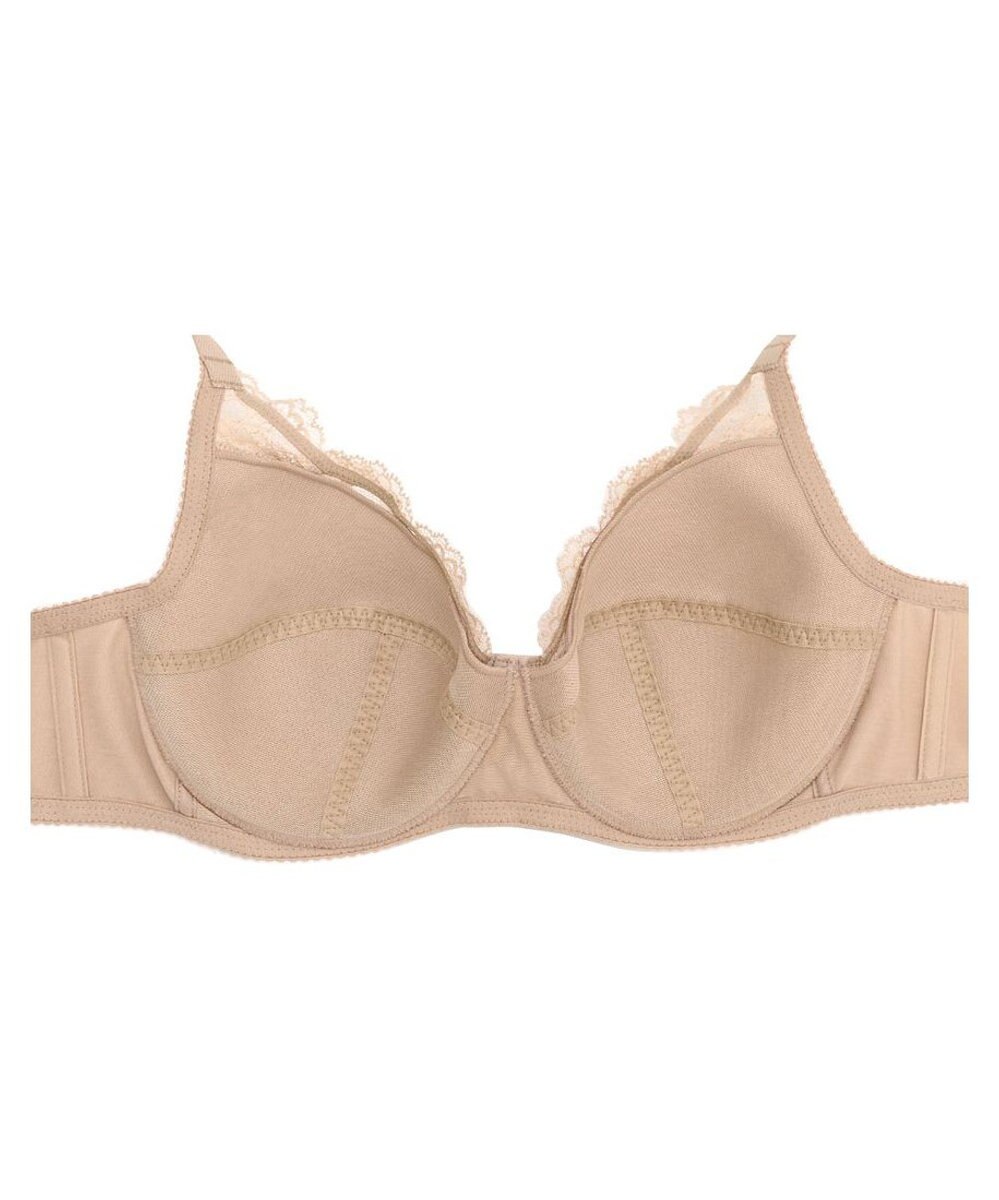 WACOAL ブラジャー フルカップブラ 上胸にフィット 外付けワイヤー ラクなつけごこち 綿混素材(バック) まるみのあるナチュラルシルエット 【EverChic】 レディース BRB284 /ワコール 