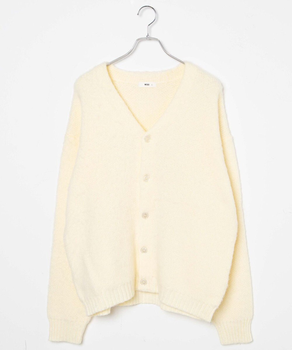 WEGO モヘアライクBIGカーディガン 