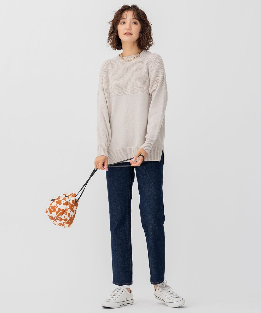 23区 【CLASSY.12月号掲載】カウヘアー ミニ巾着 バッグ 