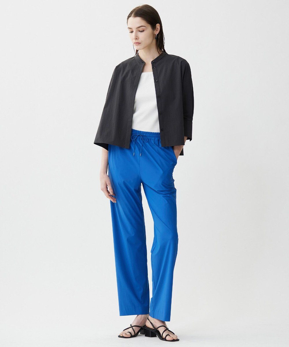 ICB 【接触冷感・UVカット・洗える】ヴィンテージスパンブロード バンドカラーシャツ 