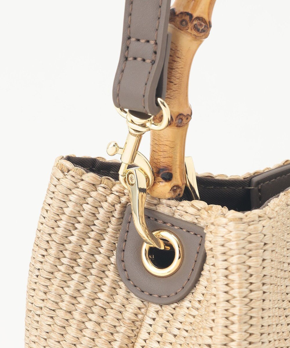 J.PRESS LADIES 【2way】 バンブー カゴ バッグ 