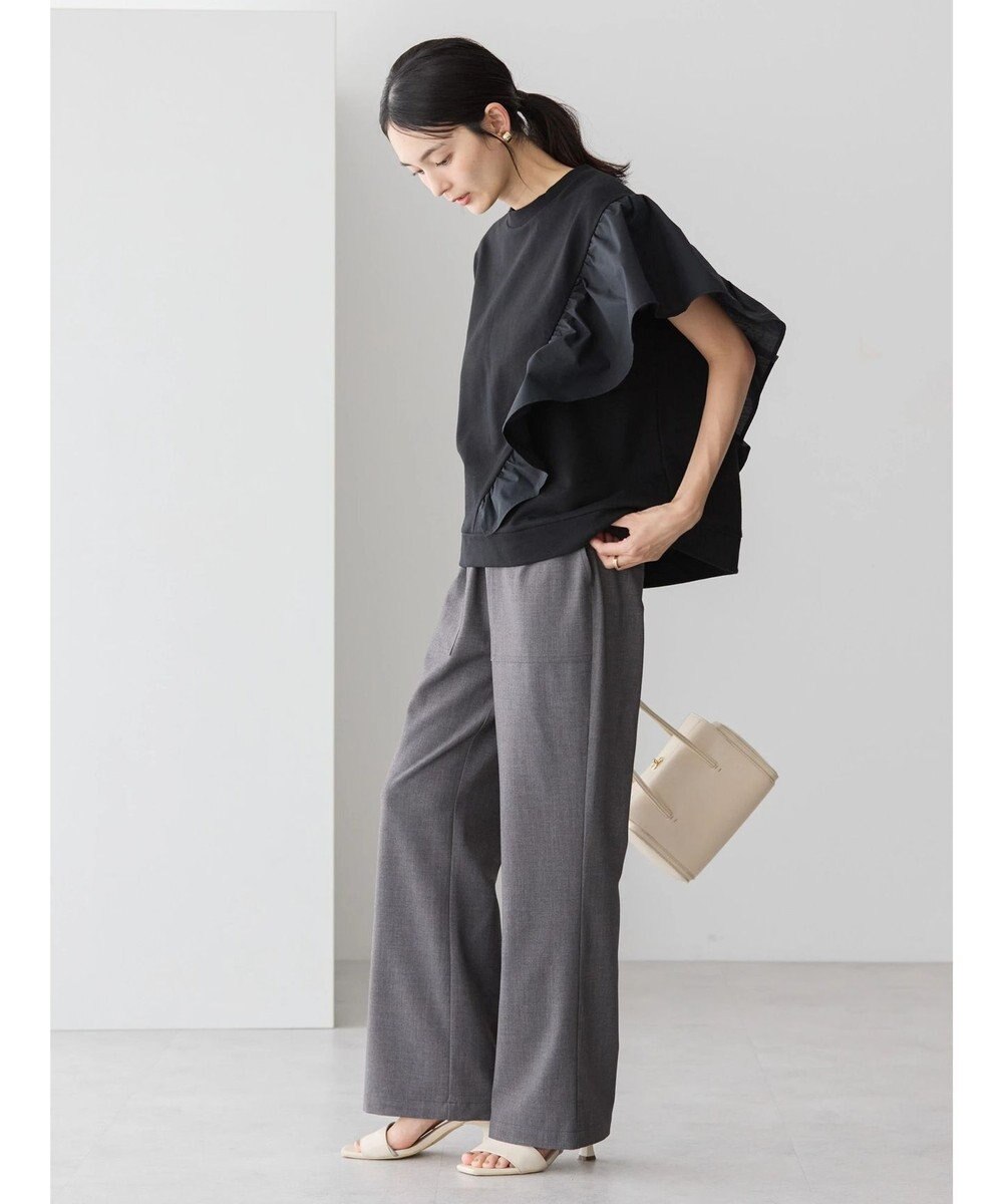 AMERICAN HOLIC ショルダーフリルミニ裏毛プルオーバー 