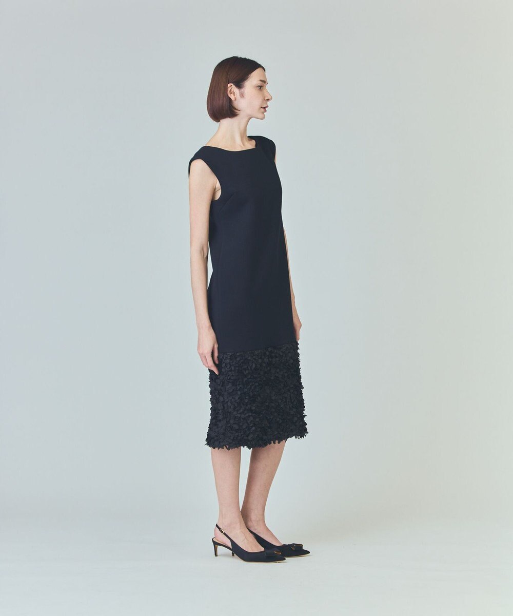 GRACE CONTINENTAL フラワーチュール切替ドレス 