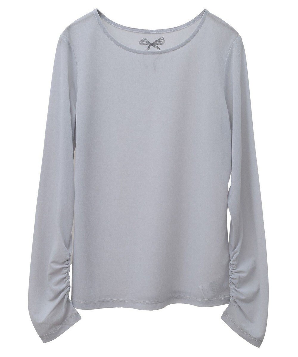 earth music&ecology リボンプリントシアープルオーバー 