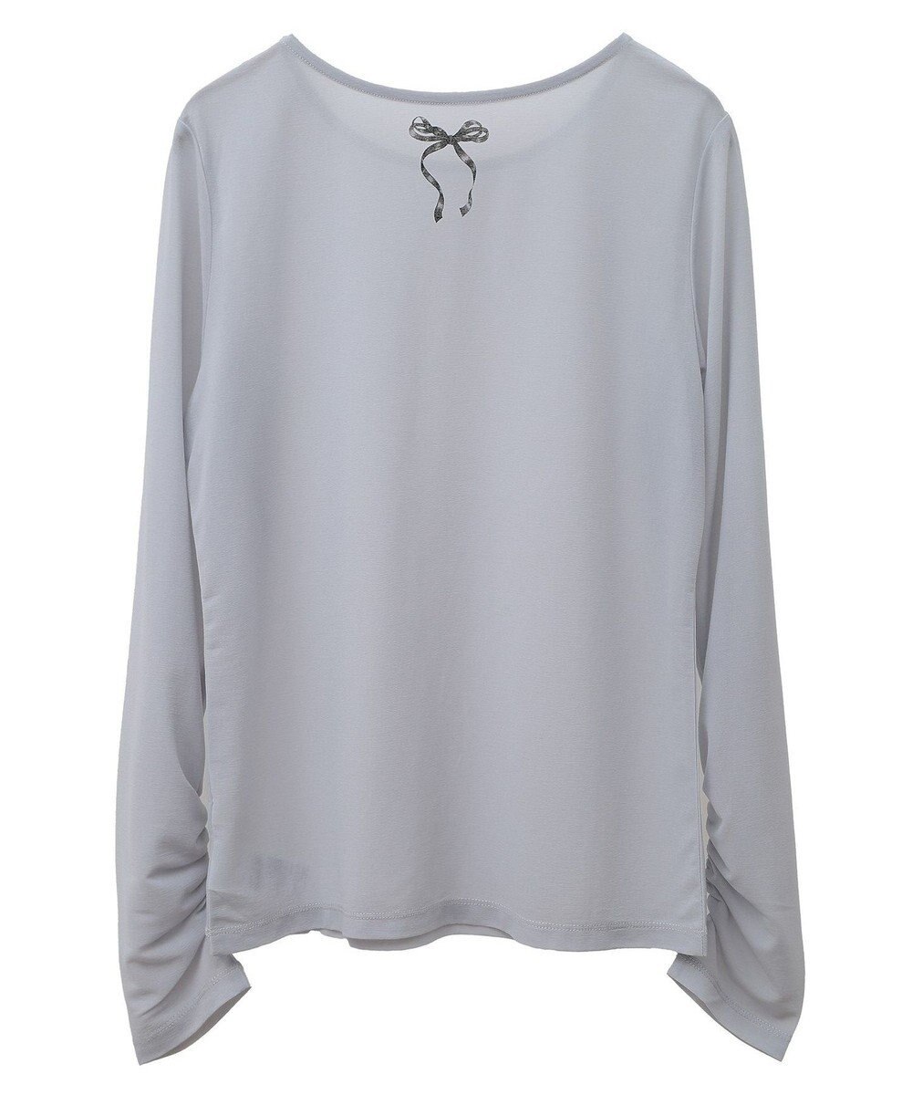 earth music&ecology リボンプリントシアープルオーバー 