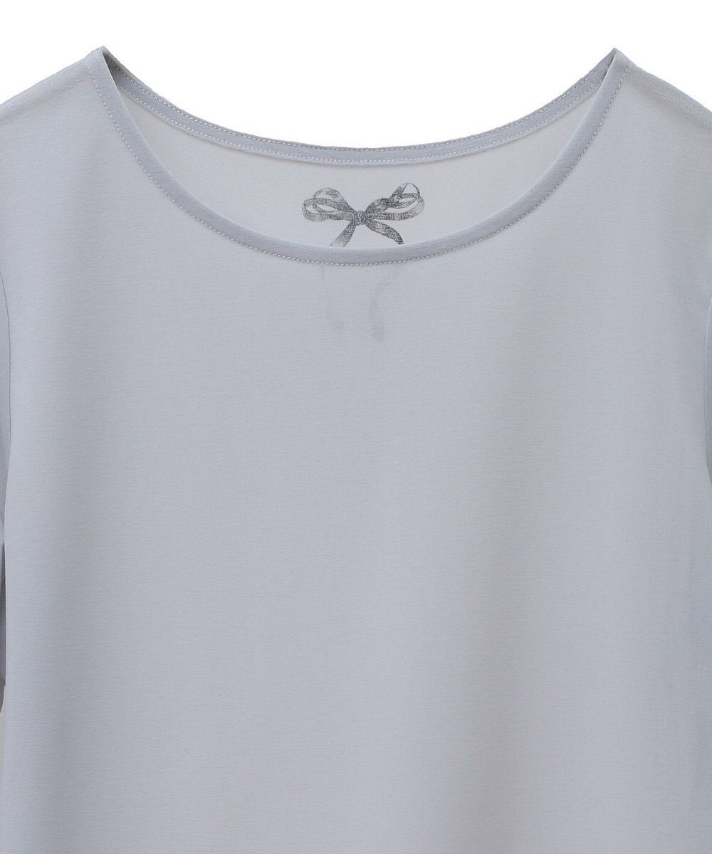 earth music&ecology リボンプリントシアープルオーバー 