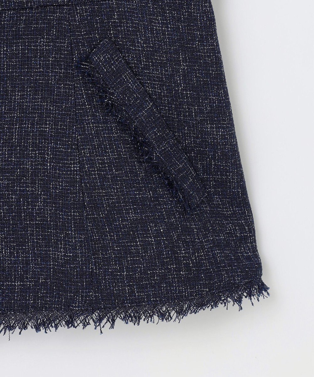 Feroux 【セットアップ対応】春ツイード コンパクトジレ 