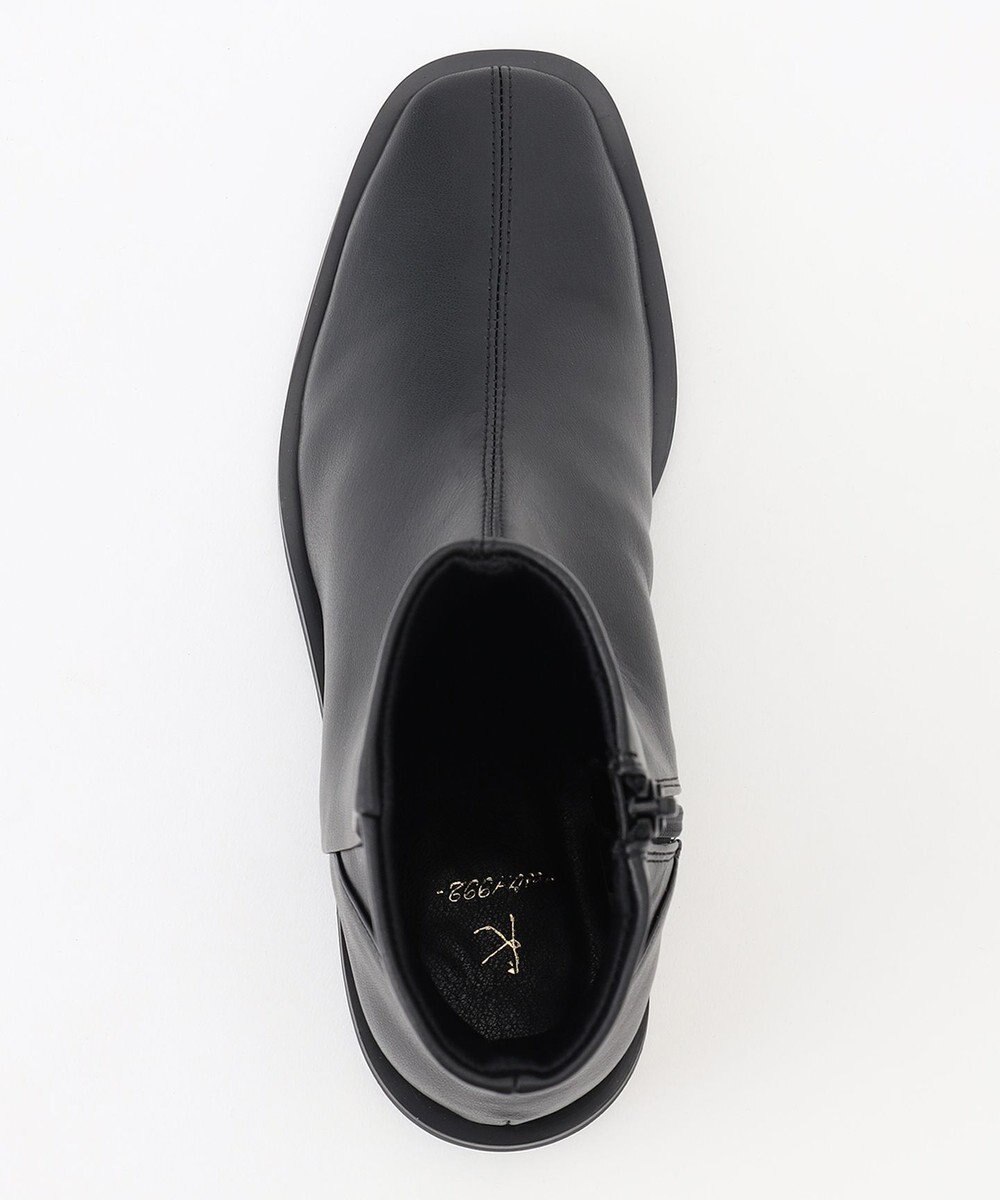 組曲 【23.5cm~24cm】パールヒールミドルブーツ 