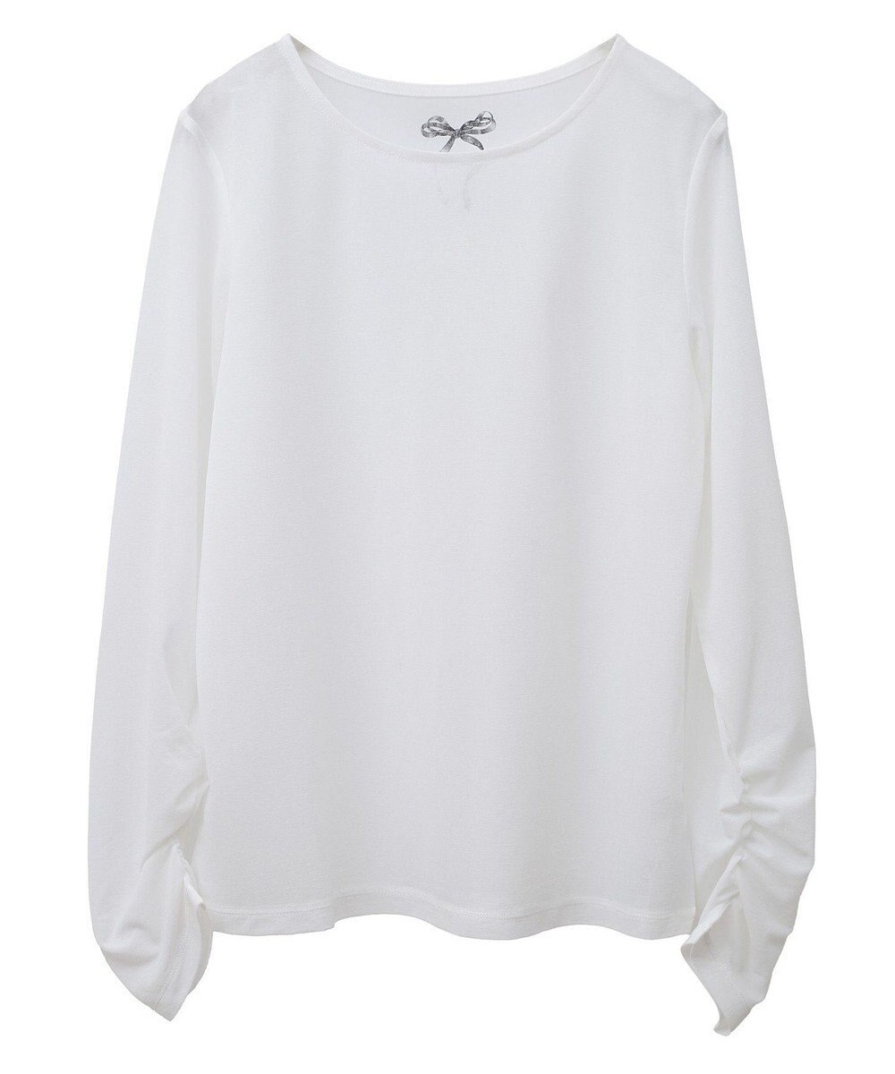 earth music&ecology リボンプリントシアープルオーバー 