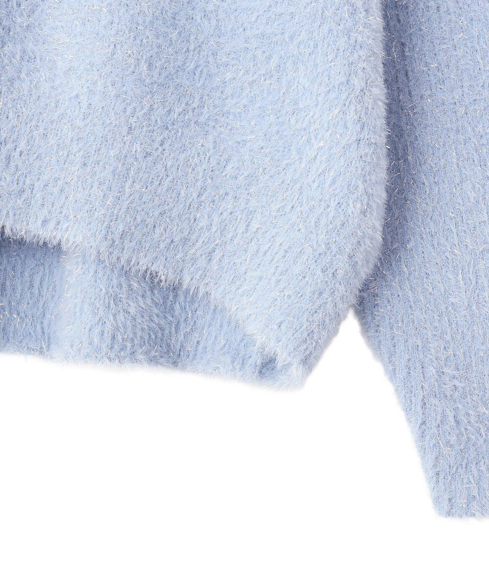 YECCA VECCA ラメシャギードルマンニット 