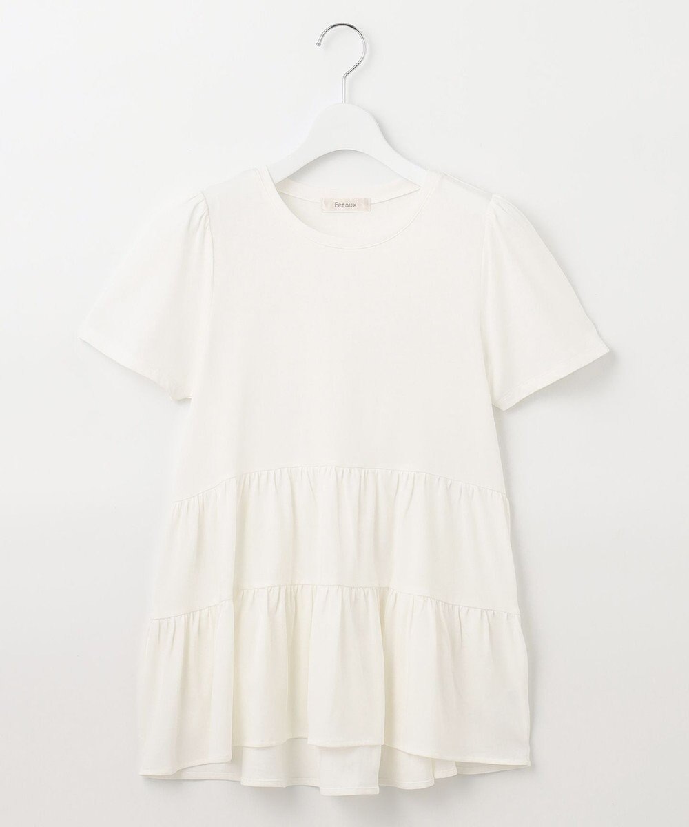 Feroux 【UVケア】ティアードチュニック Tシャツ 