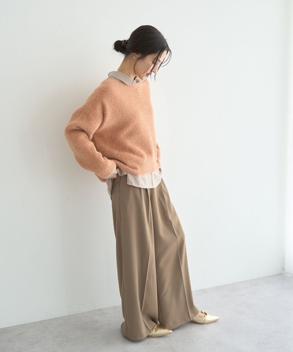 YECCA VECCA ラメシャギードルマンニット 