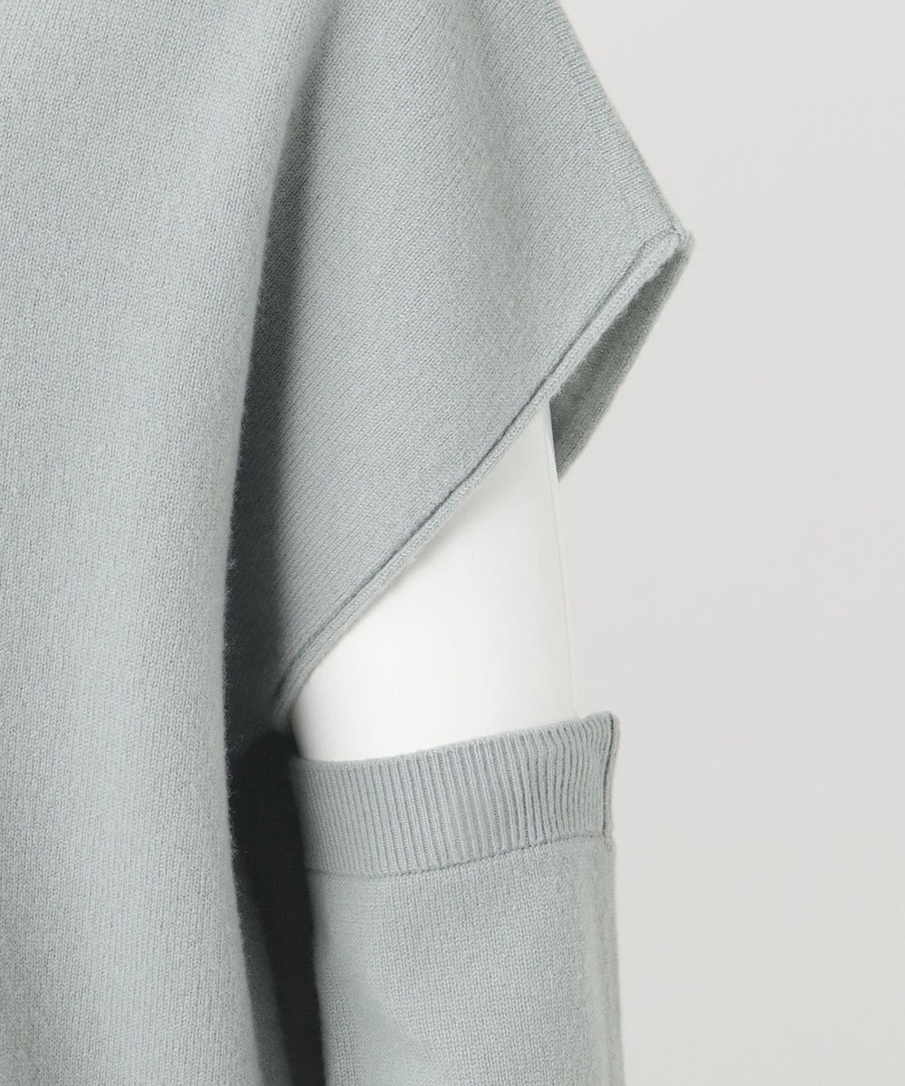 23区 L 【エステータ】エアリースパンウール アームウォーマーデザイン ハイネックニット 