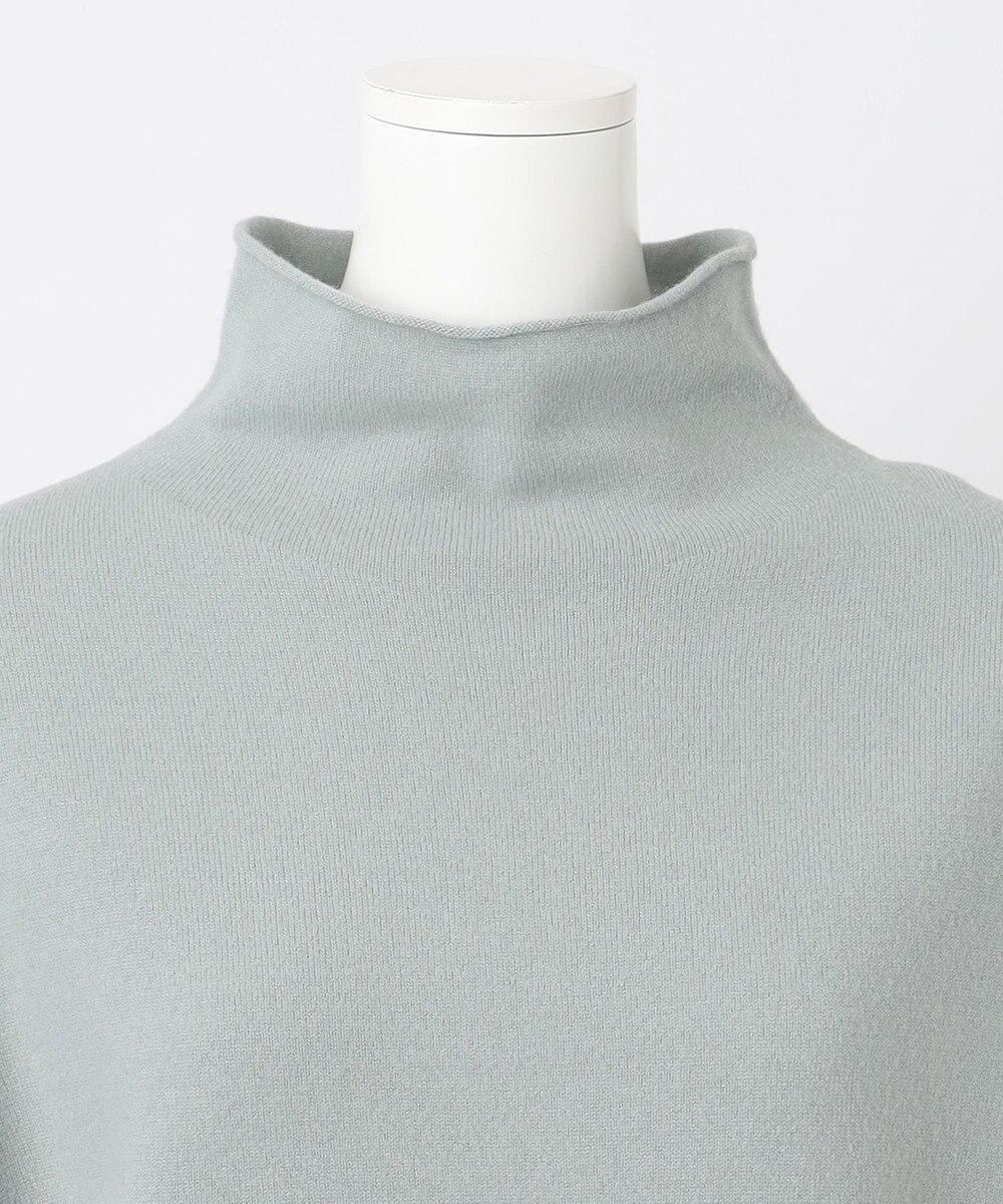 23区 L 【エステータ】エアリースパンウール アームウォーマーデザイン ハイネックニット 