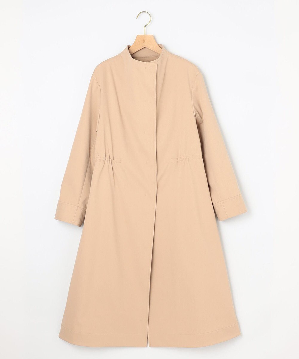 組曲 L 【WEB限定】コットンライクツイル スタンドネックコート 