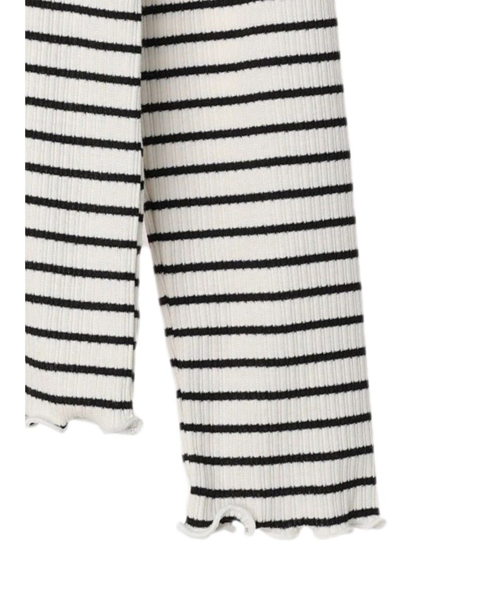 earth music&ecology チェーンリブハイネックプルオーバー 