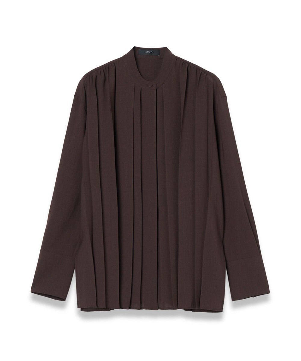 JOSEPH エアリープリッセ　ロングスリーブブラウス 
