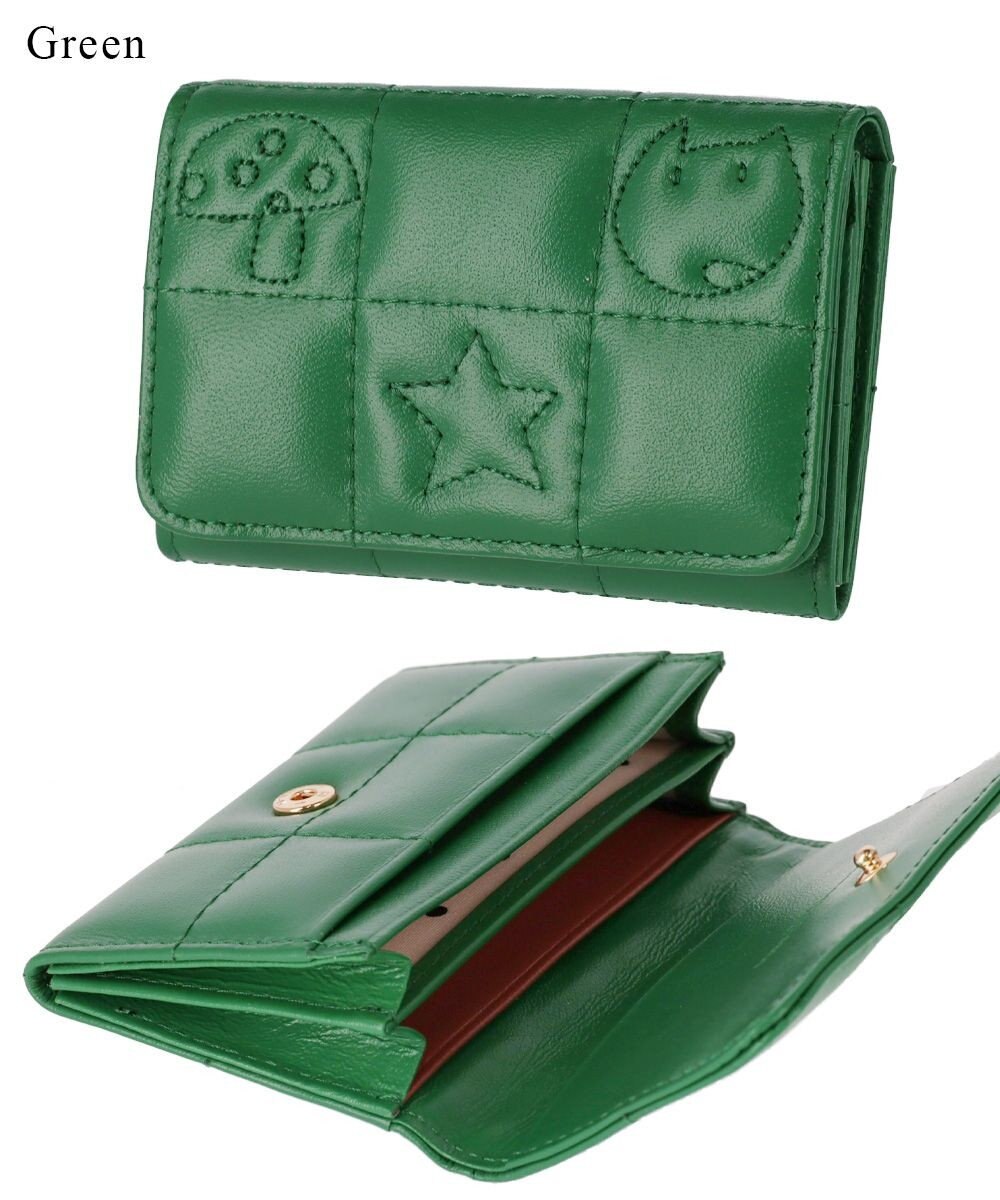 tsumori chisato CARRY ネコキルティング カードケース 名刺入れ パスケースとしても 