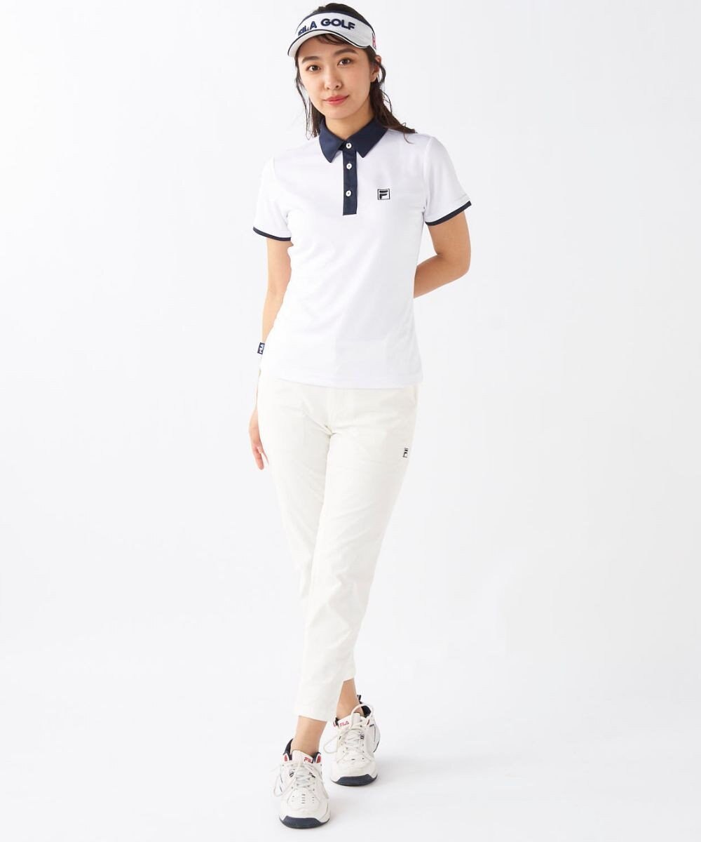 FILA GOLF／marie claire 【FILA GOLF】アクセントカラー半袖ポロシャツ 