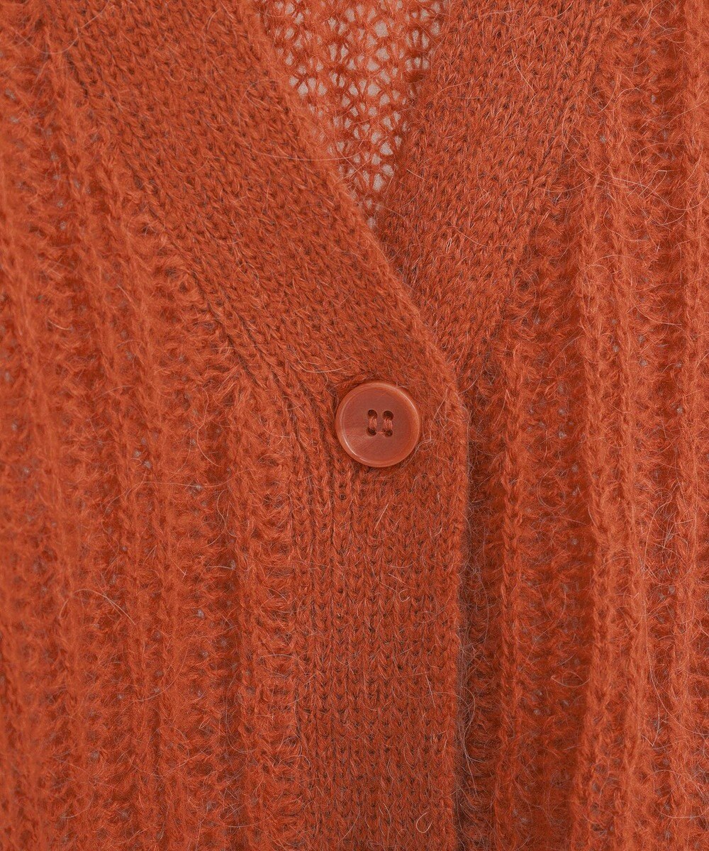 Green Parks シアーニットＶネックカーディガン 